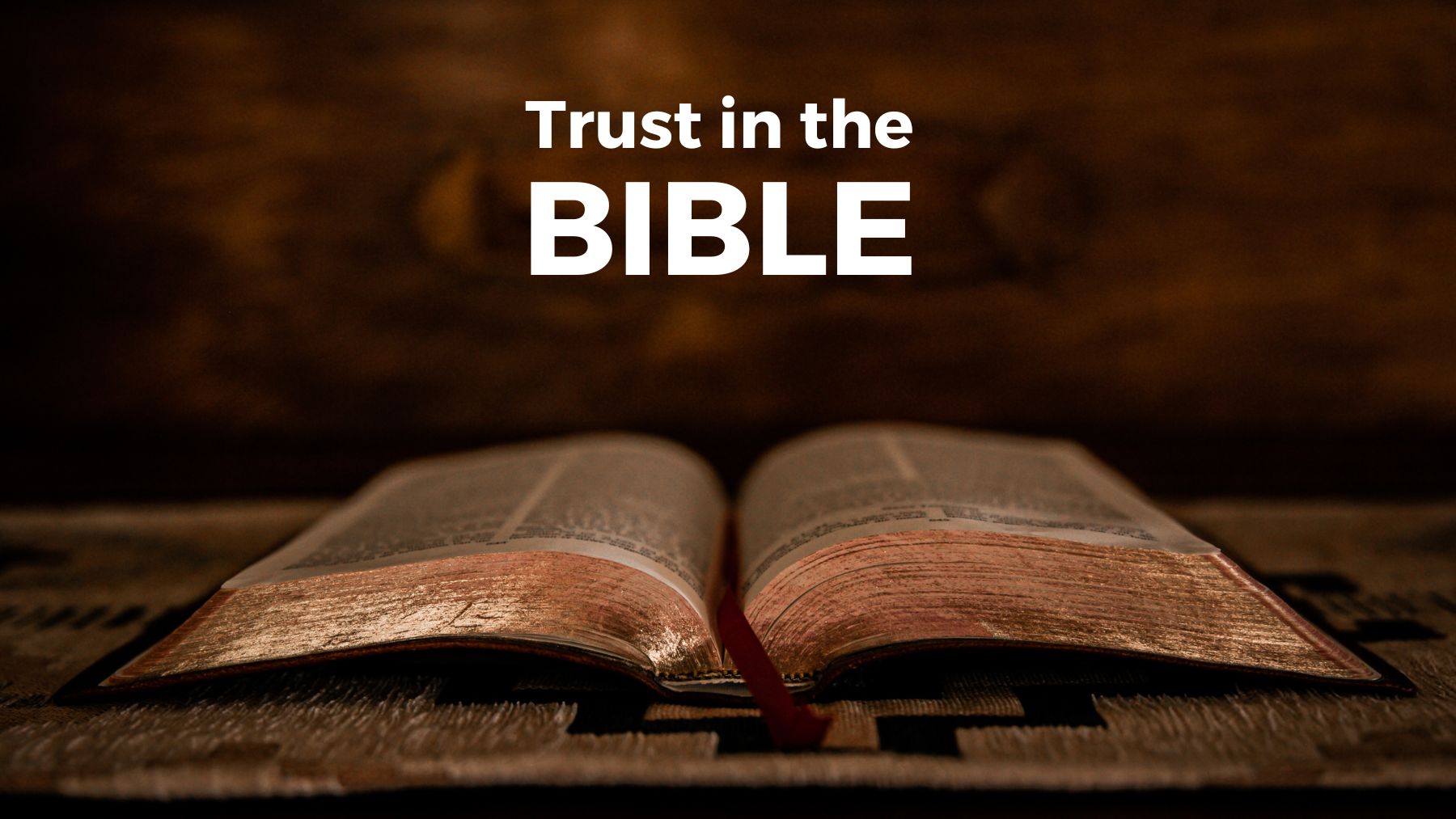 Trust in the Bible