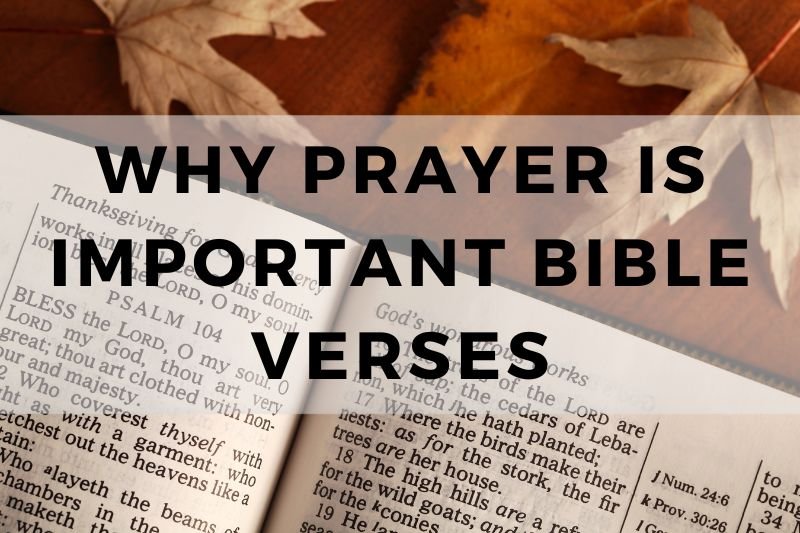 Why Prayer Is Important Bible Verses