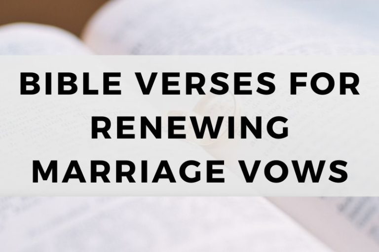 Bible Verses for Renewing Marriage Vows