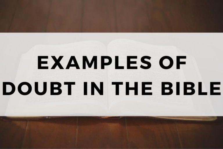 Examples of Doubt in the Bible