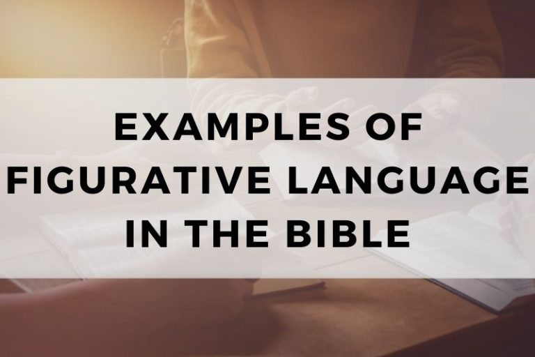 Examples of Figurative Language in the Bible