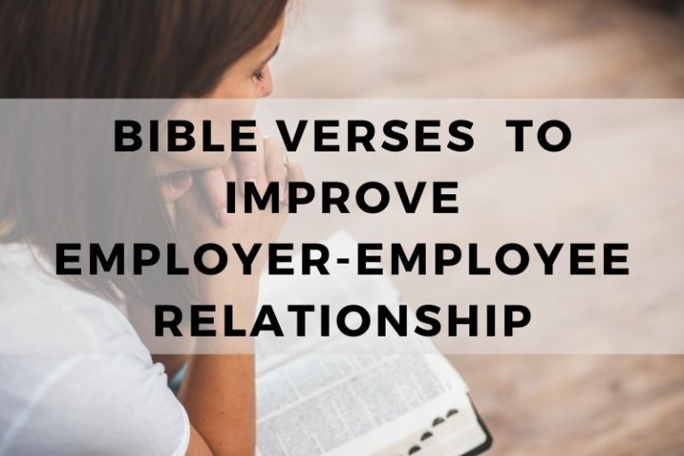 Bible Verses Employer Employee Relationship