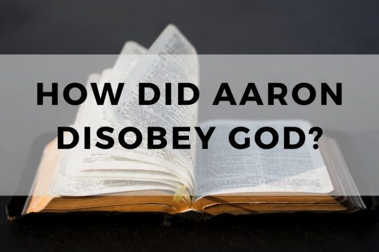 How Did Aaron Disobey God