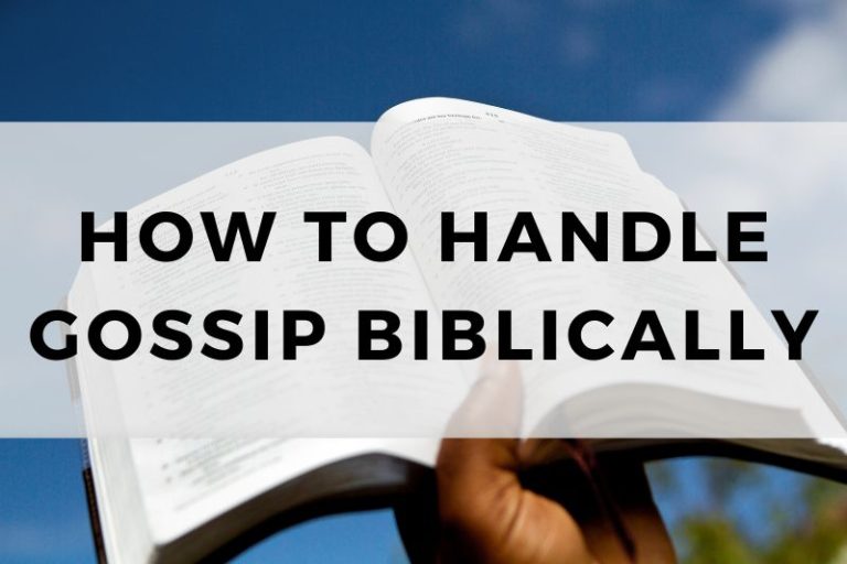 How to Handle Gossip Biblically