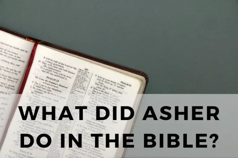 What Did Asher Do in the Bible