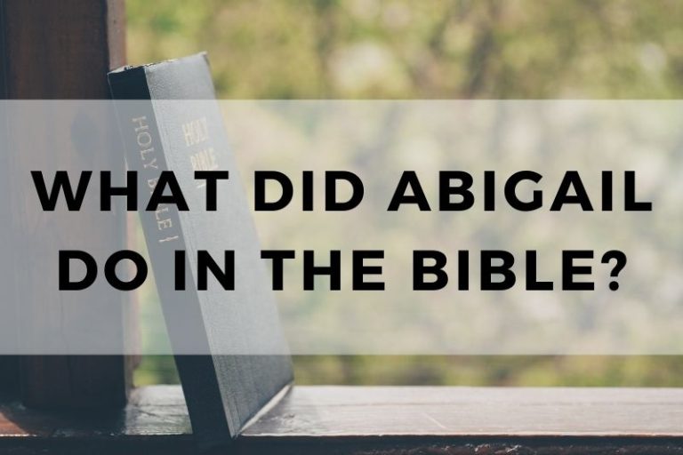 What Did Abigail Do in the Bible