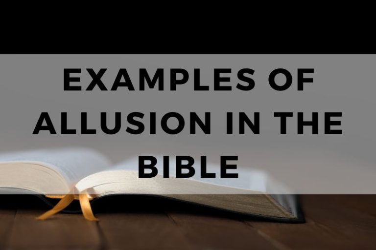 Examples of Allusion in the Bible