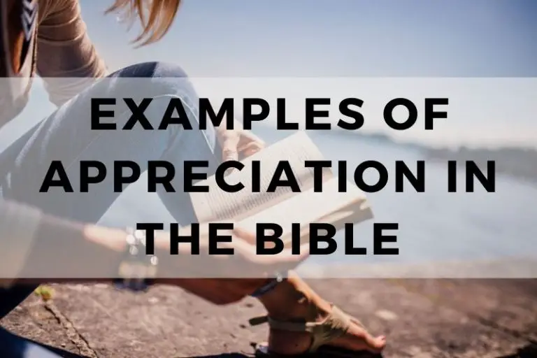 Examples of Appreciation in the Bible