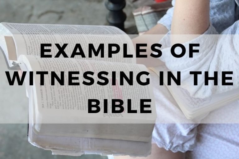 Examples of Witnessing in the Bible