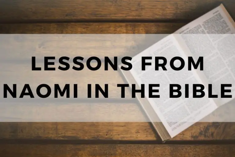 Lessons from Naomi in the Bible